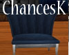 Blue Plush Chair
