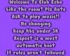 Club Echo room Rules