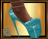 [L] TEAL Bling Heels