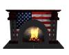 Country Flag Fireplace