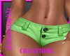 JJ Lime Short Shorts