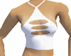 White Cut-Outs Halter