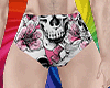Rose Skulls Shorts
