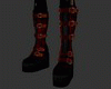 red platforrm Boots