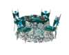 Wedding guest table Teal