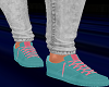 Teal N Pink Sneaker