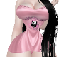 Pink dress ghost face
