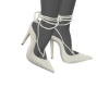 Il white heels print