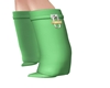 pant boots green