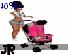 pink stroller pose