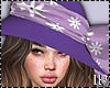 Purple Flowers Hat