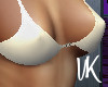 simple white bikini top