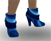 blue abstract boots