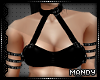 xMx:Belted Black PVC Top