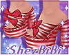 ! Red Striped Sandals