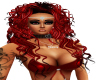 curly long hair red