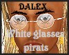 glasses pirats white