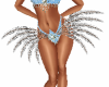 show girl add feathers
