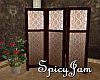Antique Wood/Lace Screen
