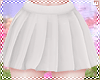 w. Pleated White Skirt