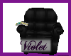 (V) black reader chair