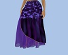 violet layered skirt