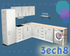 Kitchen Counter + Washer