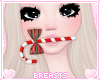 Xmas candy cane & bow