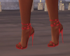 Layla Red Strappy Heels