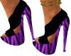 Purple Zebra Heels