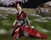 Black and Red Furisode