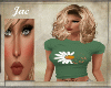 J~LADIES DAISY TEE GREEN