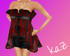 Red/Black Stripe Dress