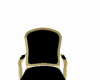 ~C~OFFICE CHAIR BLK/GOLD