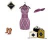 JOLENE2 DRESS PLUM