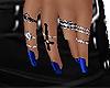 jewelry + blue nail