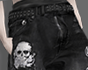 Skull black pants
