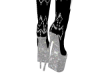 $ Chrome Sparkle Boots $