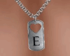 Necklace Couple Letter E
