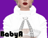 ~BA White Chained Hoodie