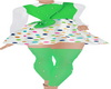 Green/White Polka Dot