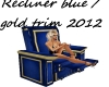 New blue/gold recliner