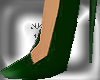 Jeweled Green Satin Hls