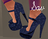 Navy Suede Heels