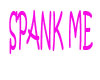 SPANK ME STICKER IN PINK