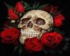 Dainty Skull & Rose Nail
