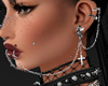 Chrome Lip Ear Chains