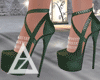 Z | Satin Emerald Heels