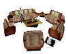 {AND}Brown sofa set
