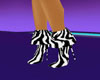 s~n~d zebra ankle boots